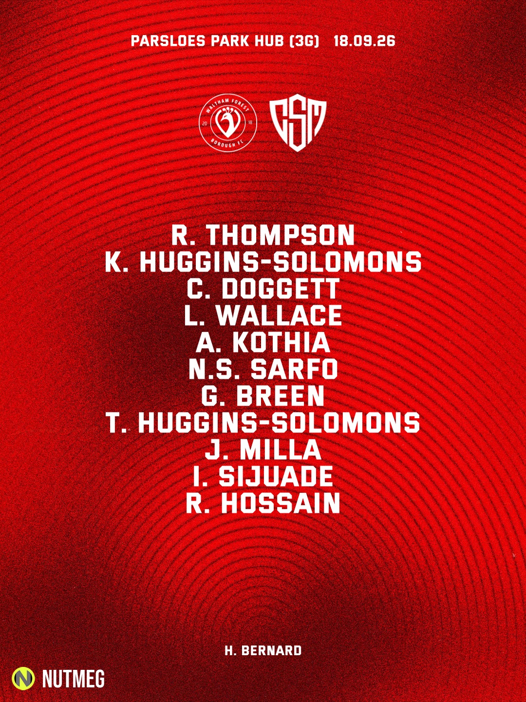 Starting XI post